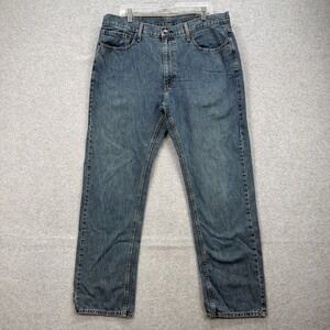 Levis Jeans Mens 38x34 Blue Denim Pants 559 Relaxed Straight American Classic
